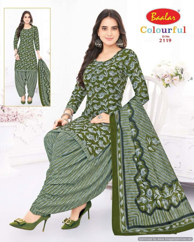 Colourful Vol 21 By Baalar Printed Daily Wear Cotton Dress Material Wholesale Online